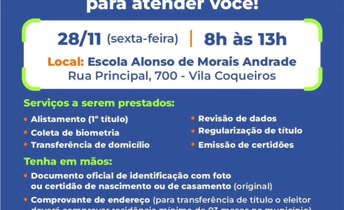 Atenção, moradores da Vila Coqueiros