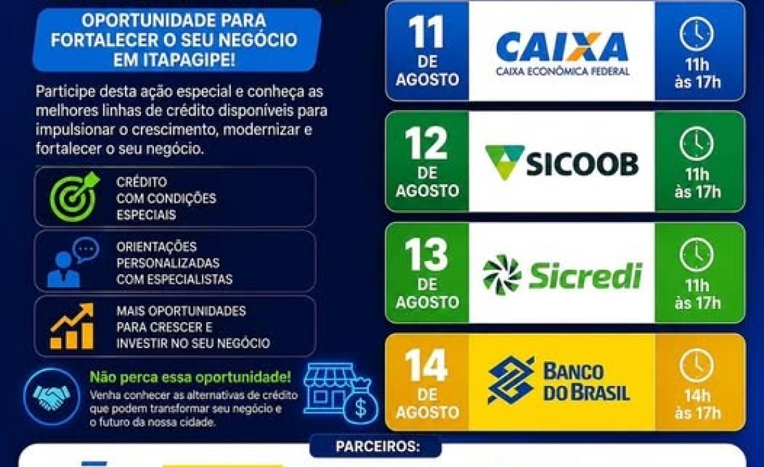 Acesso ao Crédito: oportunidade para fortalecer o seu negócio em Itapagipe