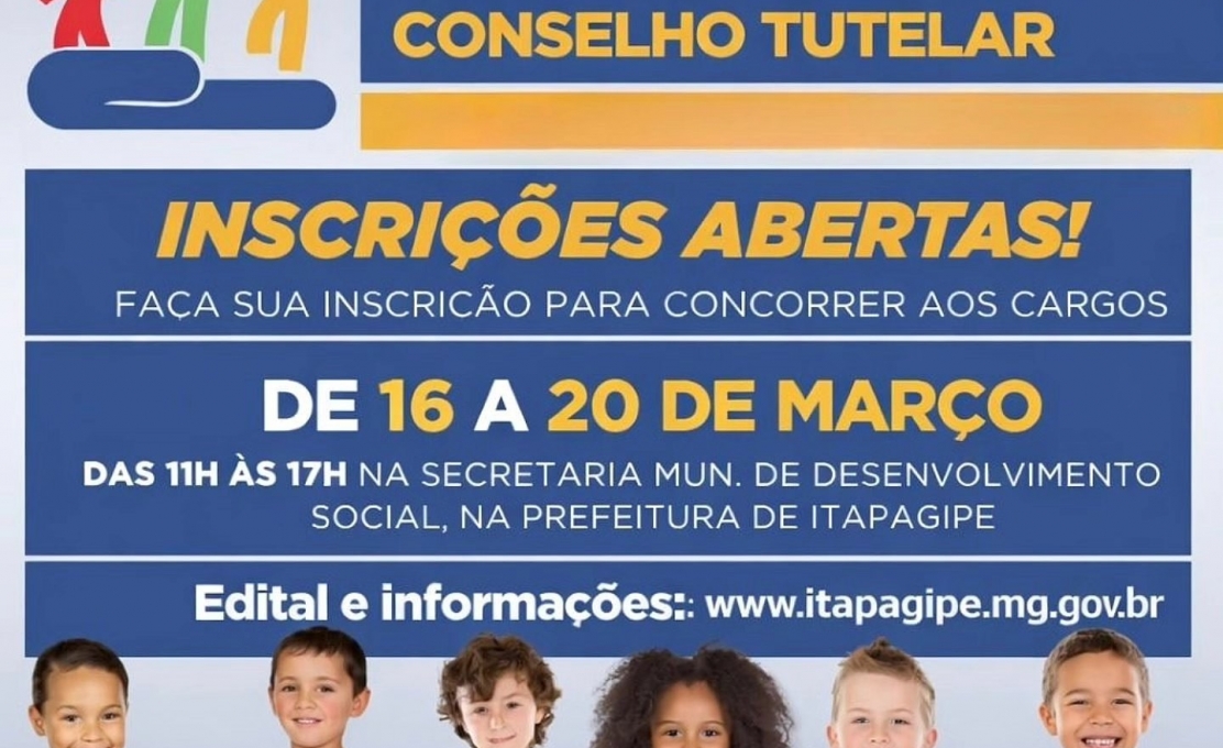 Estão abertas as inscrições para a eleição suplementar do Conselho Tutelar em Itapagipe 