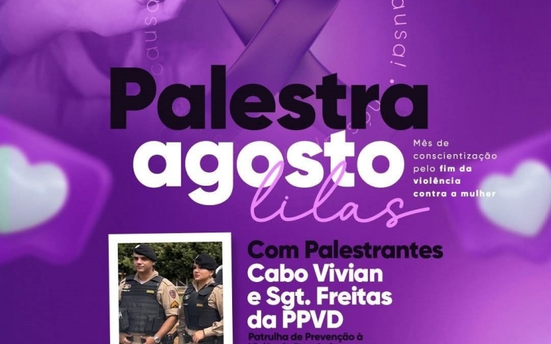 Nesta sexta-feira, às 14h, no Centro de Eventos Waldemar Groke, acontece mais uma importante ação da campanha Agosto Lil