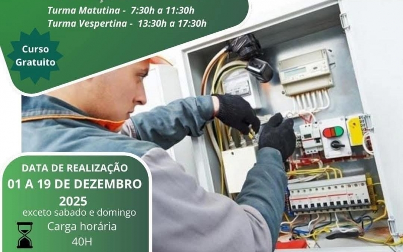 Prefeitura, FAEMG/SENAR e Sindicato Rural promovem Curso de Eletricista Rural