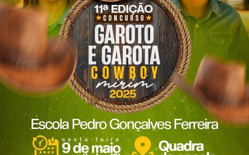 Escola Municipal Pedro Gonçalves Ferreira realiza a 11ª edição do desfile Garota e Garoto Cowboy Mirim 2025