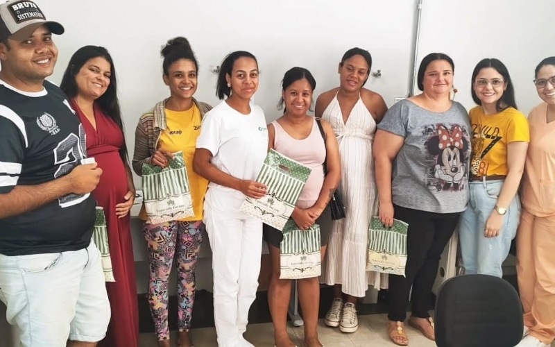 Gestantes participam de encontro sobre saúde mental e aleitamento materno