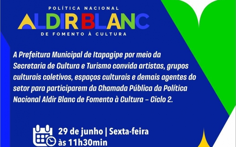 Consulta Pública Lei Aldir Blanc - Fomento a Cultura
