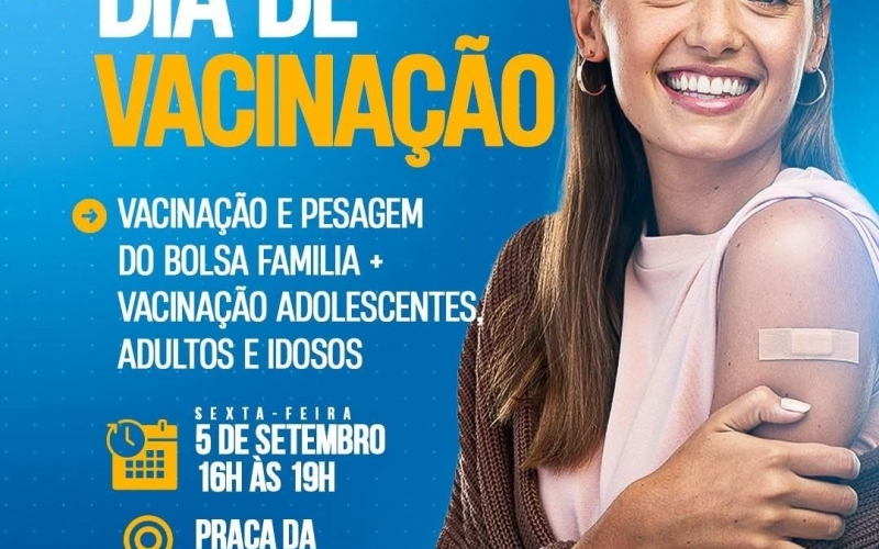 Sexta-feira será dia de Vacinação e Pesagem do Bolsa Família em Itapagipe