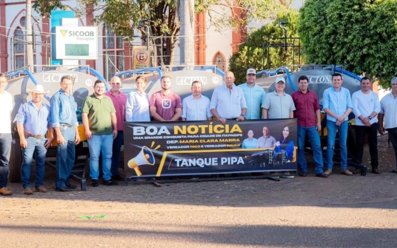 Prefeitura de Itapagipe recebe três novos tanques-pipa para reforçar atendimento às comunidades rurais 
