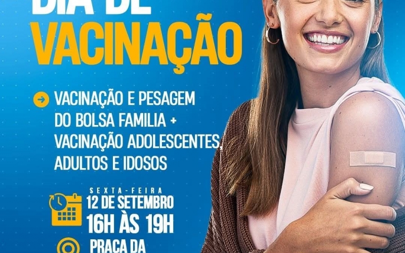 Sexta-feira será dia de Vacinação e Pesagem do Bolsa Família em Itapagipe