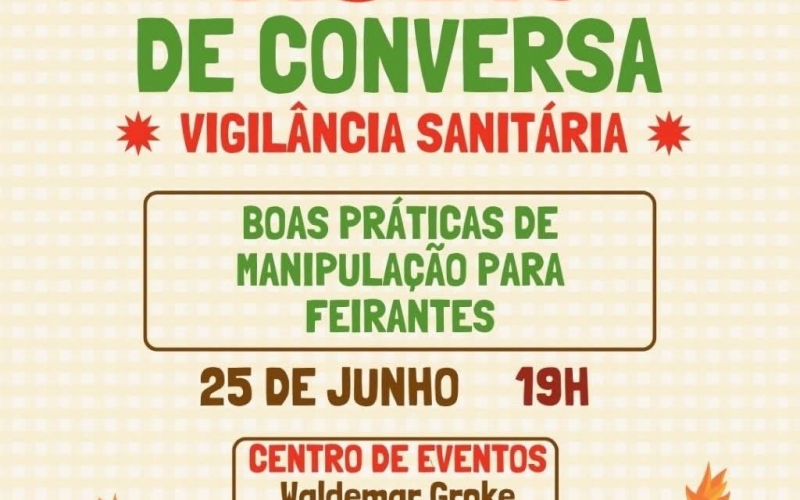 Vigilância Sanitária convida para Roda de Conversa sobre Manipulação de Alimentos para Feirantes 