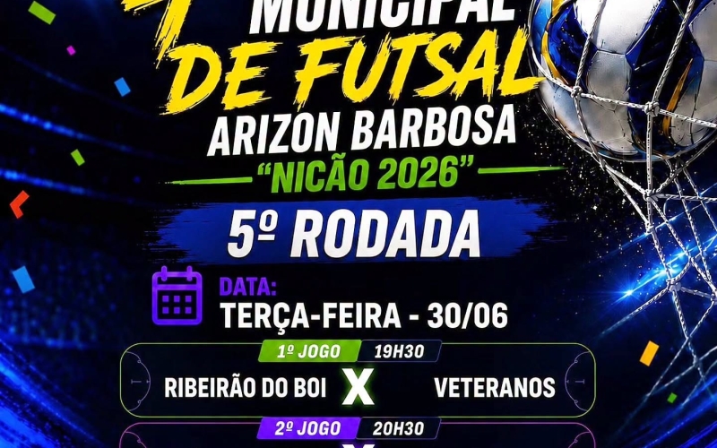 Noite de Futsal com Grandes Duelos no Ginásio Poliesportivo