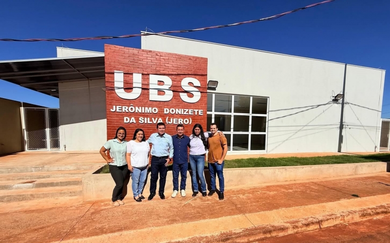 Deputado Bosco visita estrutura da UBS Jerônimo Donizete da Silva