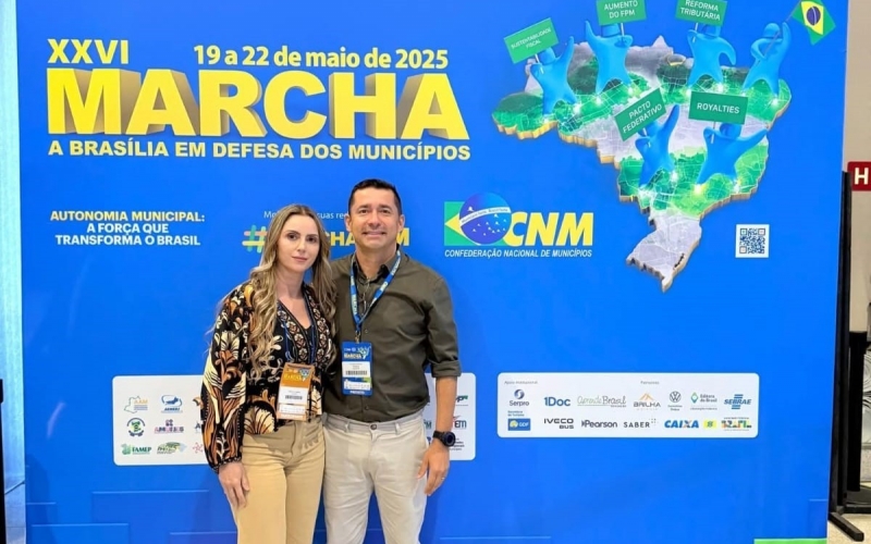 Prefeito de Itapagipe e secretária de Desenvolvimento Social participam da Marcha dos Prefeitos em Brasília