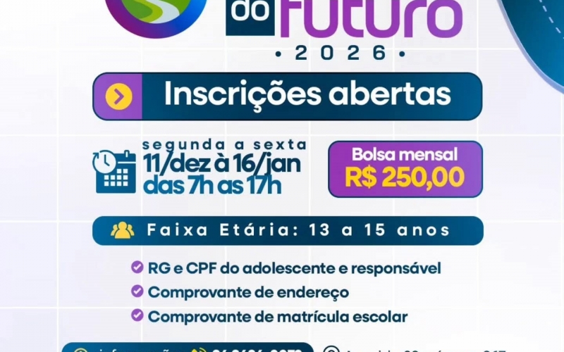  Inscrições abertas para o Caminhos do Futuro 2026