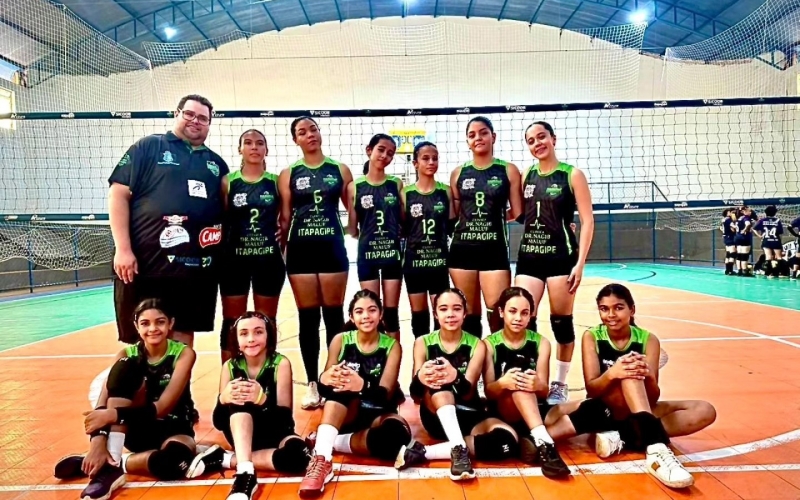 Escolinhas de vôlei de Itapagipe vencem todos os jogos em amistoso preparatório