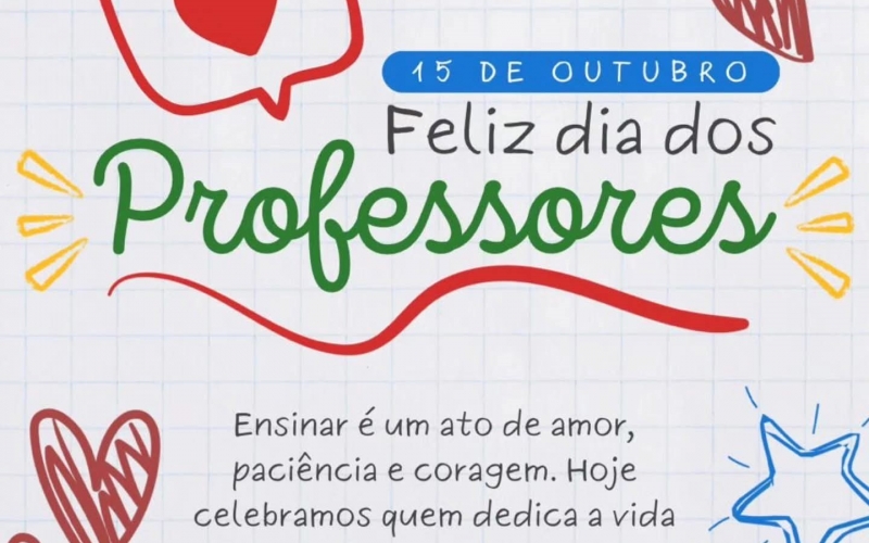 Feliz dia dos Professores