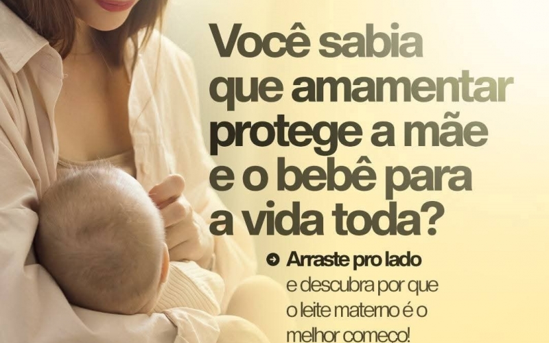 Secretaria Municipal de Saúde reforça a importância do aleitamento materno