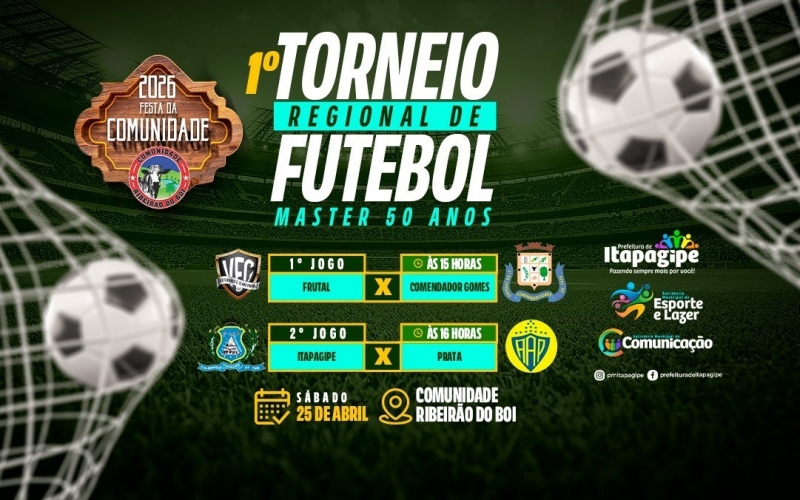  1º Torneio Regional de Futebol Master Comunidade Ribeirão do Boi