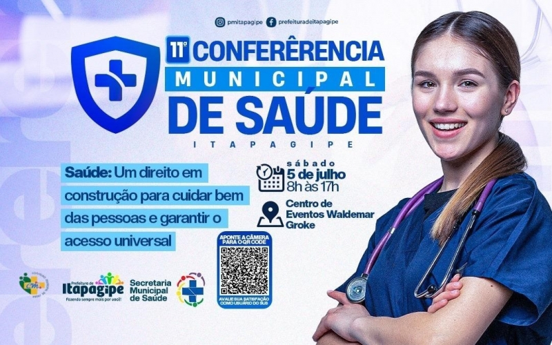 Participe da 11ª Conferência Municipal de Saúde de Itapagipe