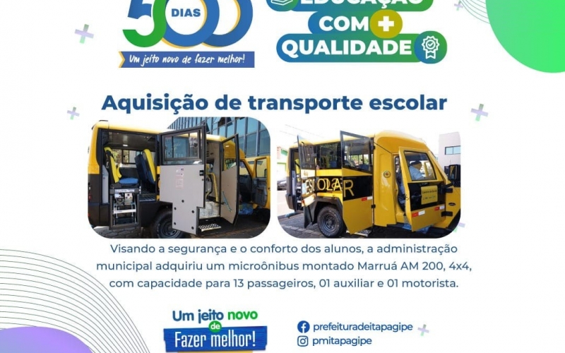 Nesses 500 dias de governo da administração 2021/2024 a educação municipal mudou e mudou pra melhor.