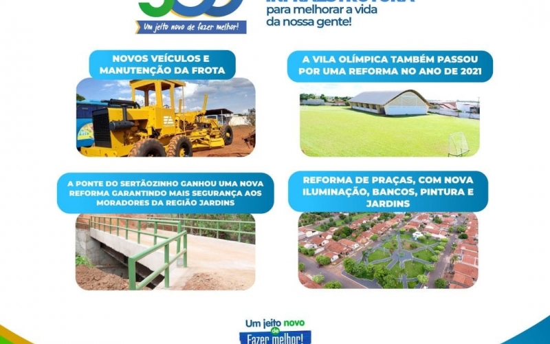 500 dias de muita reforma, manutenção e aquisição de novos equipamentos!