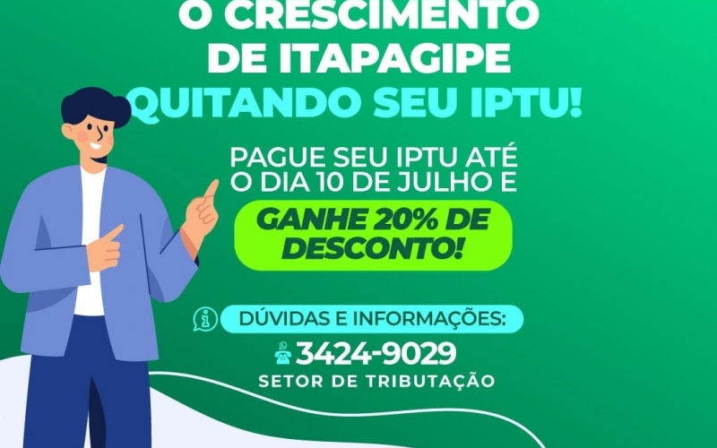 Chegou a hora de quitar o IPTU 2022!
