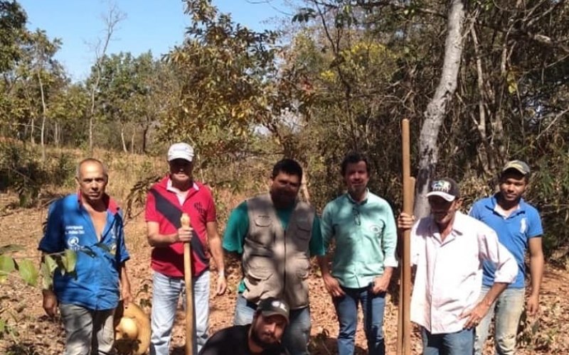 Foi realizado na semana passada, o curso de revitalização e proteção de nascente, por intermédio do SENAR 