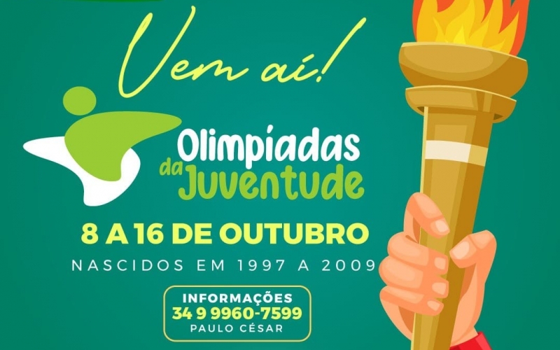 Vem aí as OLIMPÍADAS DA JUVENTUDE