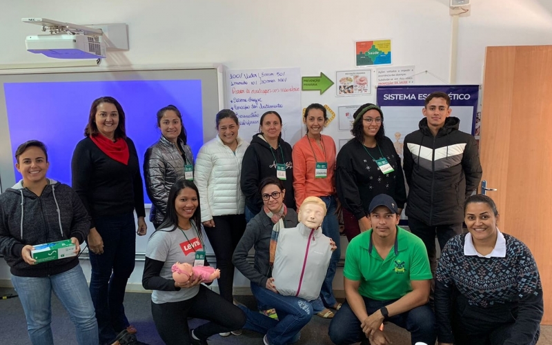 Durante essa semana, professores da rede de ensino municipal participaram do Curso de Primeiro Socorros e Prevenção