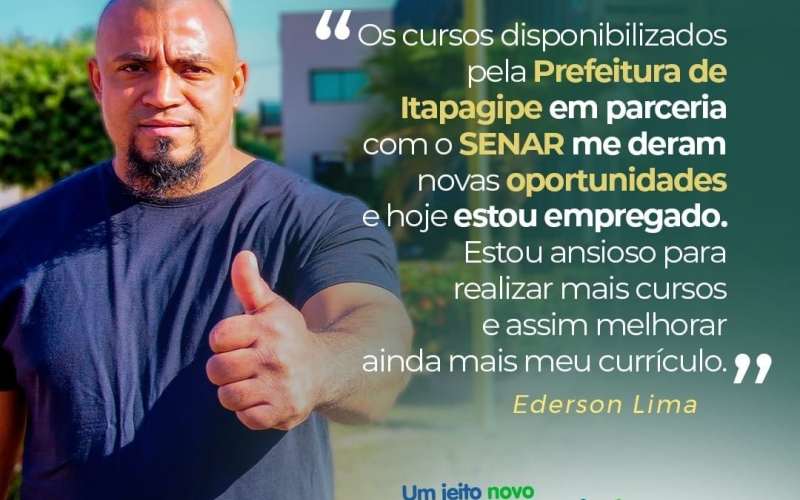 A administração 2021/2024 acredita na capacitação das pessoas