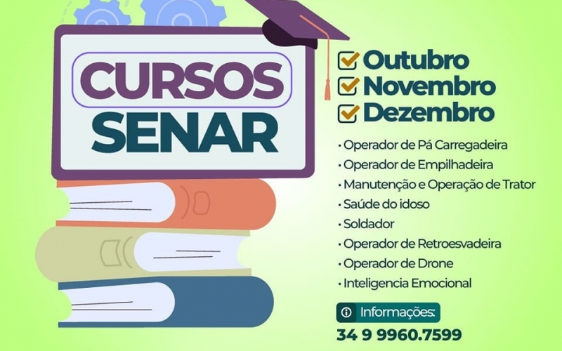 A Prefeitura de Itapagipe em parceria com o SENAR está trazendo mais cursos profissionalizantes