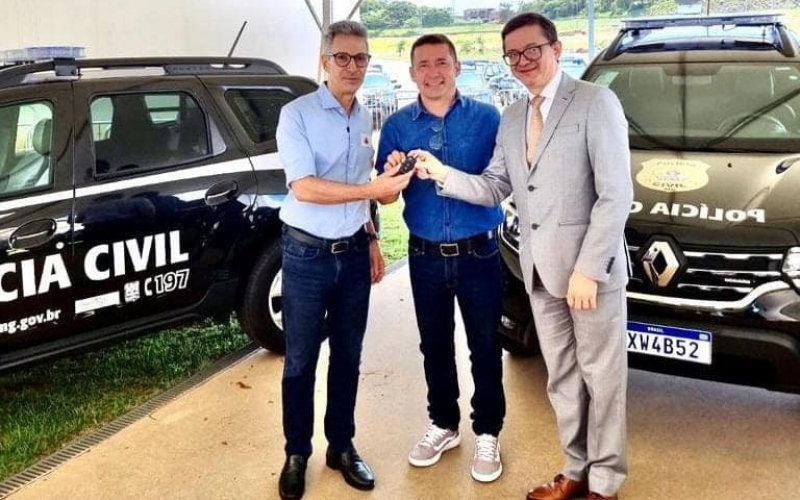 O prefeito Ricardo Garcia esteve na manhã do dia 21 de novembro, na Cidade Administrativa, em Belo Horizonte