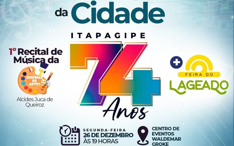 Venha comemorar o aniversário de Itapagipe com a gente