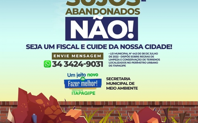 Manter Itapagipe limpa e organizada é um dever de todos nós