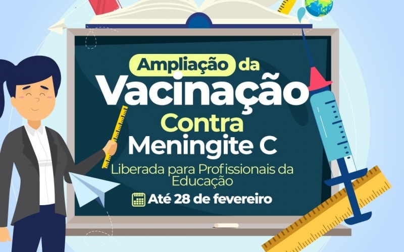 Atenção profissionais da educação, vacine-se contra a meningite