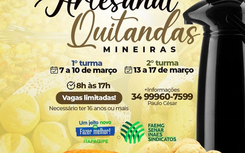 Oportunidade imperdível para quem quer empreender, aprender uma nova profissão ou elevar seu conhecimento gastronômico