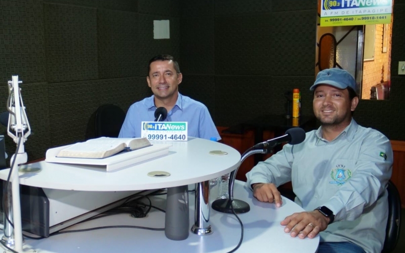 Regularmente prestando contas das ações govenamentais o prefeito Ricardo Garcia e o vice-prefeito Cráides Teodoro