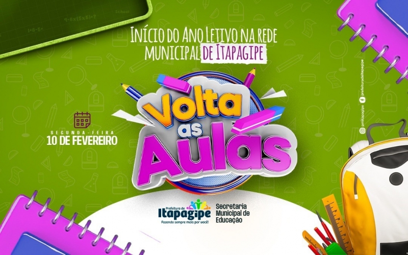 Ano Letivo de 2025 Começa 10 de Fevereiro na Rede Municipal de Educação