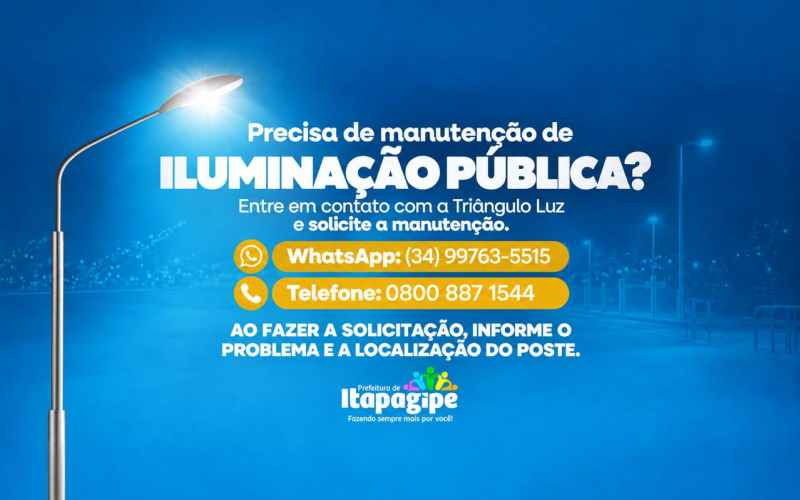 Iluminação pública: confira os canais de atendimento!